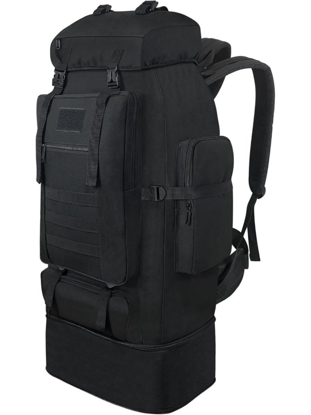 100L Waterproof Hiking Backpack, Expandable MOLLE Rucksack for Outdoor
